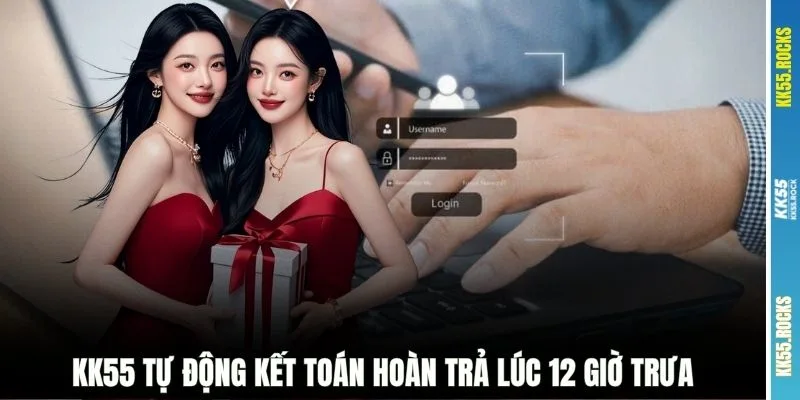 KK55 tự động kết toán hoàn trả lúc 12 giờ trưa